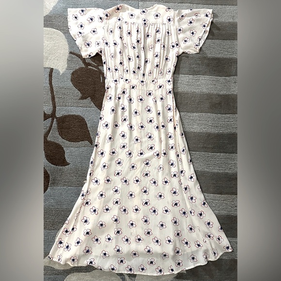 NWT Rue Stiic Greta Maxi Dress in Flowers of the Arts Print w Keyhole Bodice - Picture 7 of 12